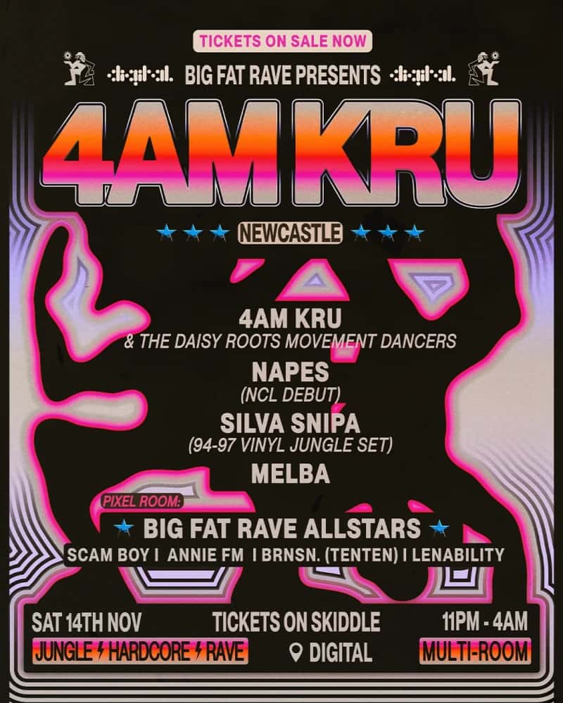 Poster for 4AM Kru, Napes & Silva Snipa at Digital
