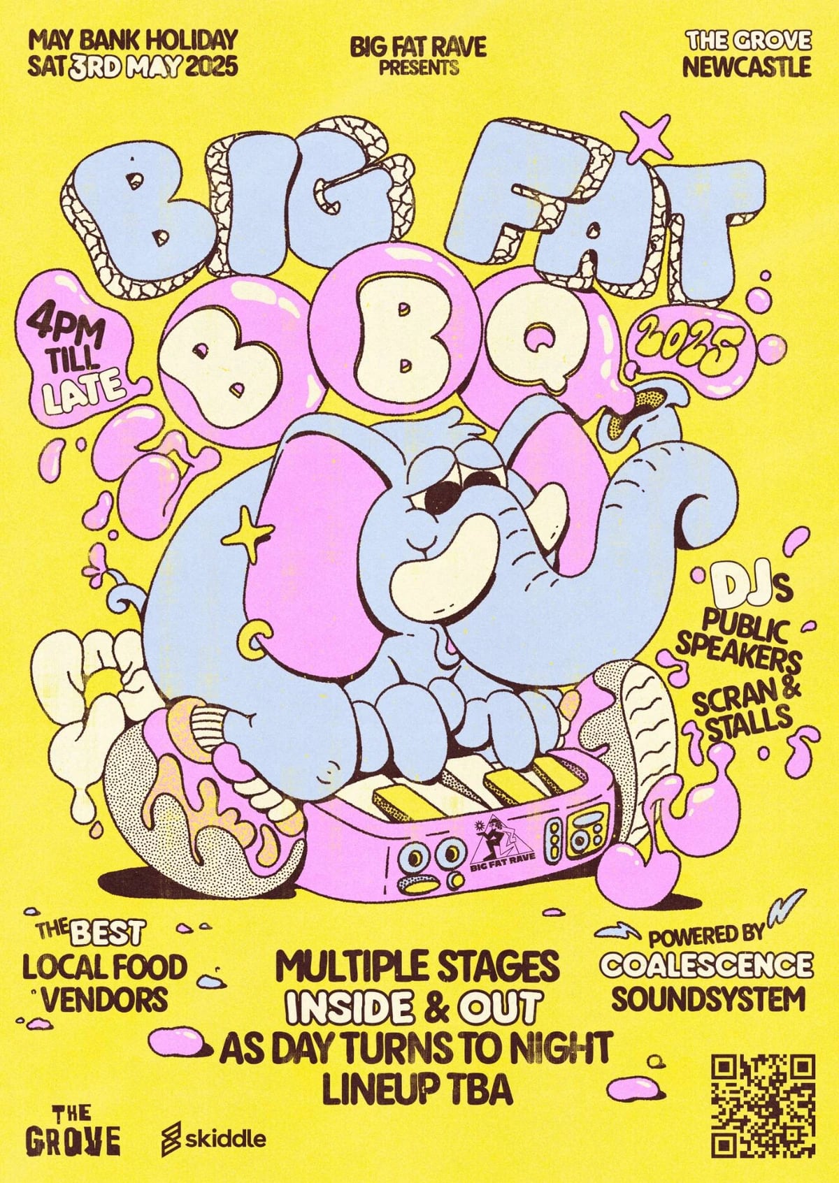Poster for Big Fat BBQ at The Grove