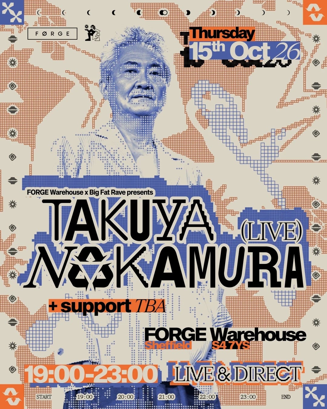 Poster for Takuya Nakamura at Forge Warehouse