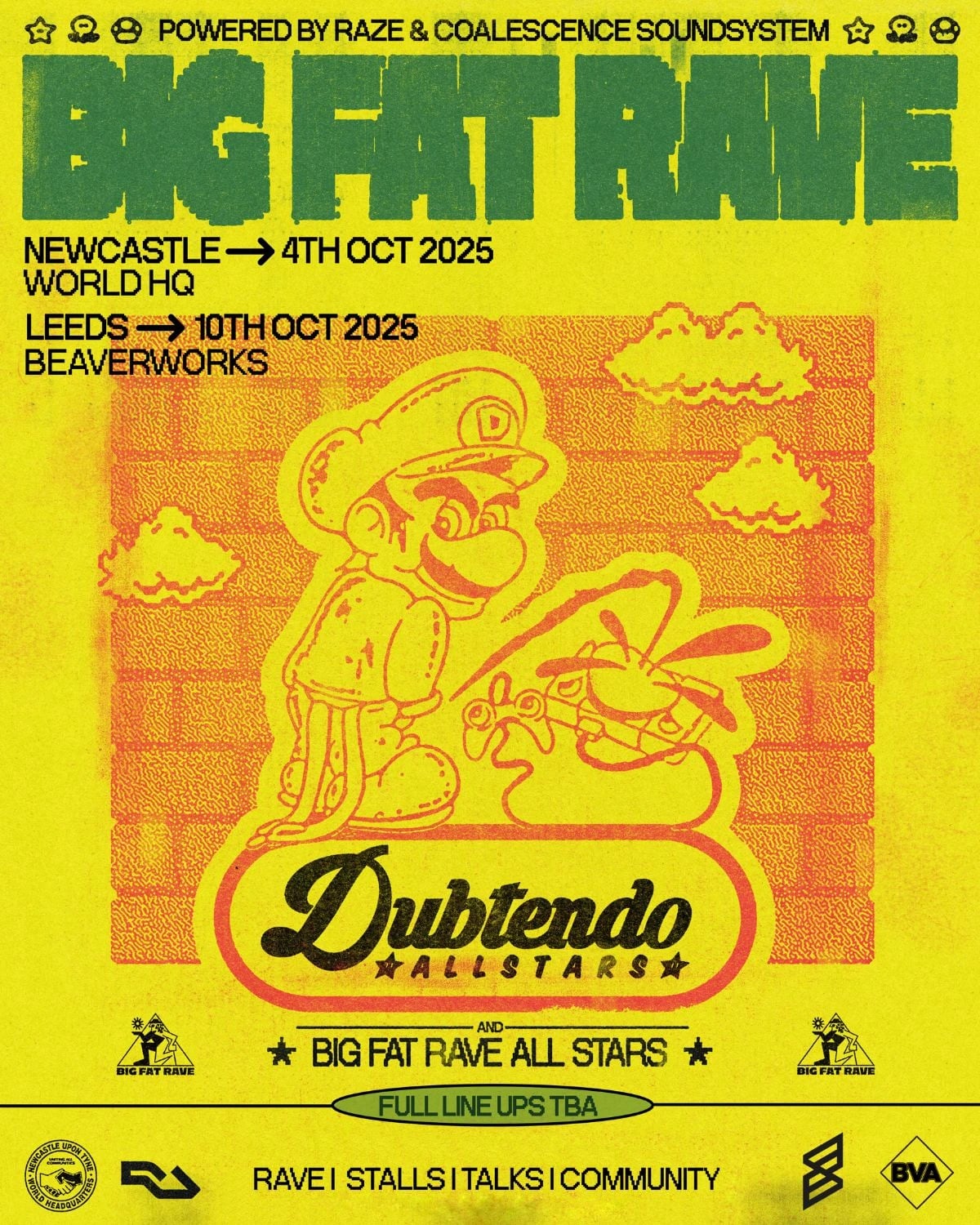 Poster for Dubtendo Allstars at Beaver Works