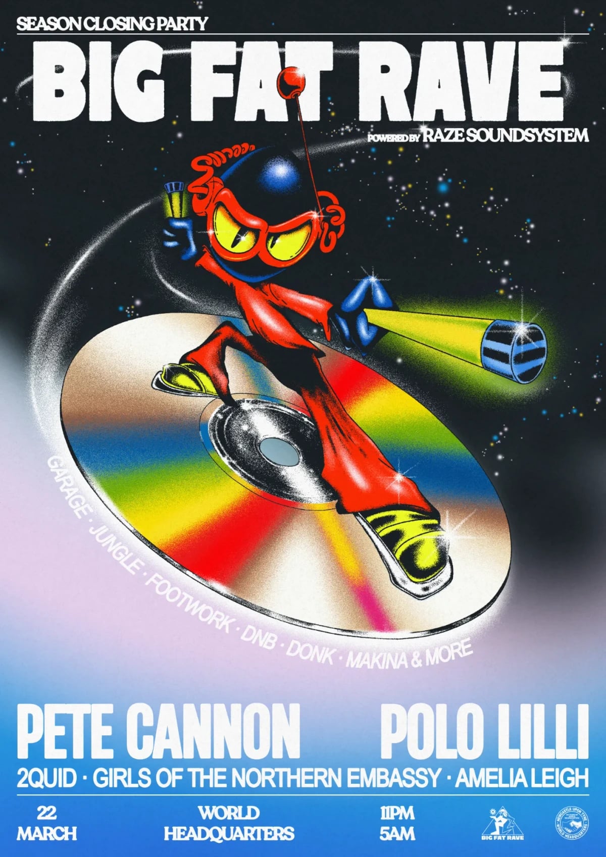 Poster for Season Closing Party at World Headquarters