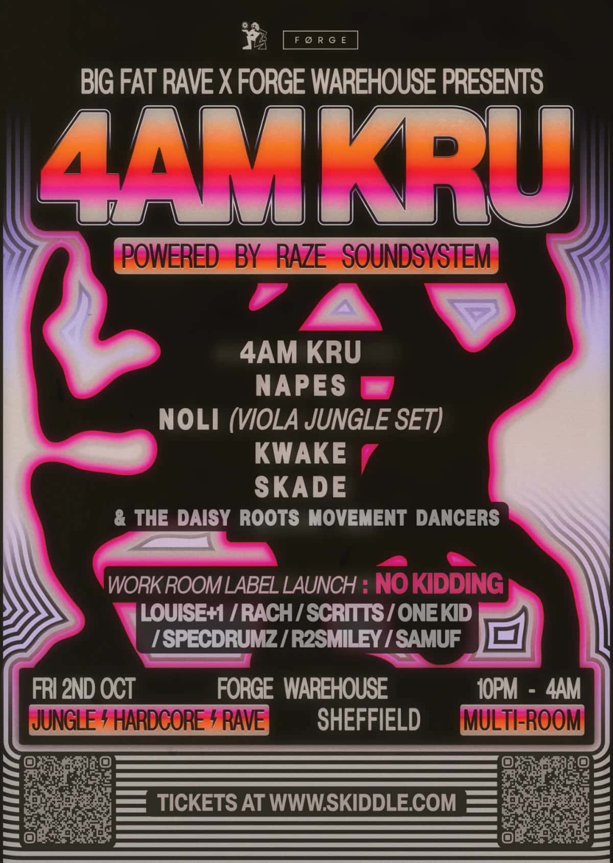 Poster for 4AM Kru at Forge Warehouse
