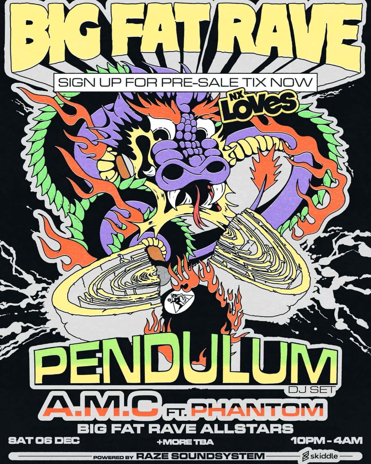 Poster for Pendulum (DJ Set) & A.M.C at NX Newcastle