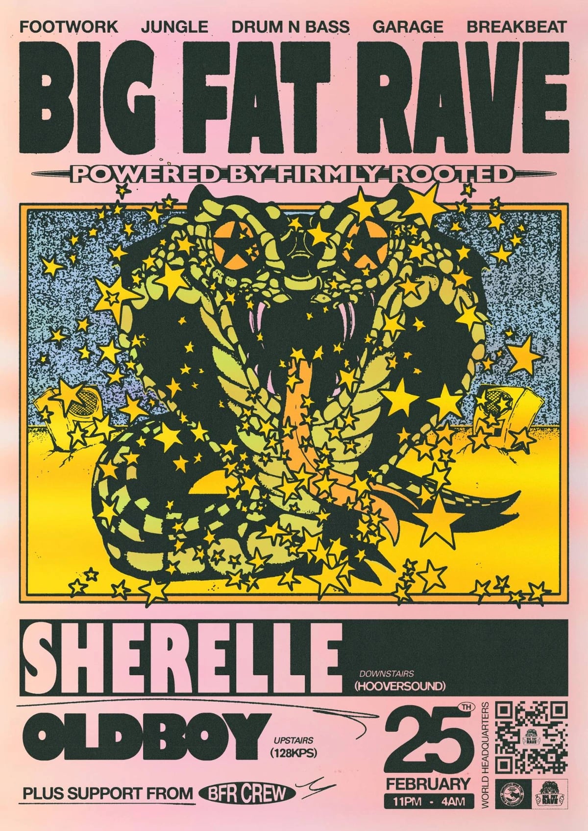 Poster for Sherelle & Oldboy at World Headquarters