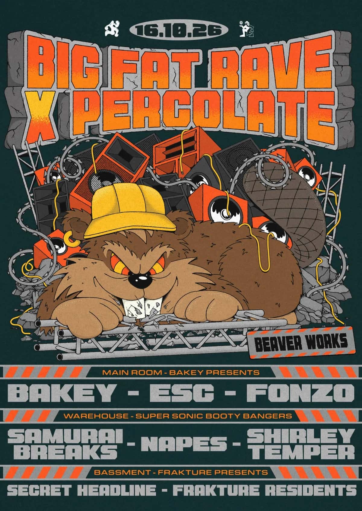 Poster for Bakey & Samurai Breaks at Beaver Works