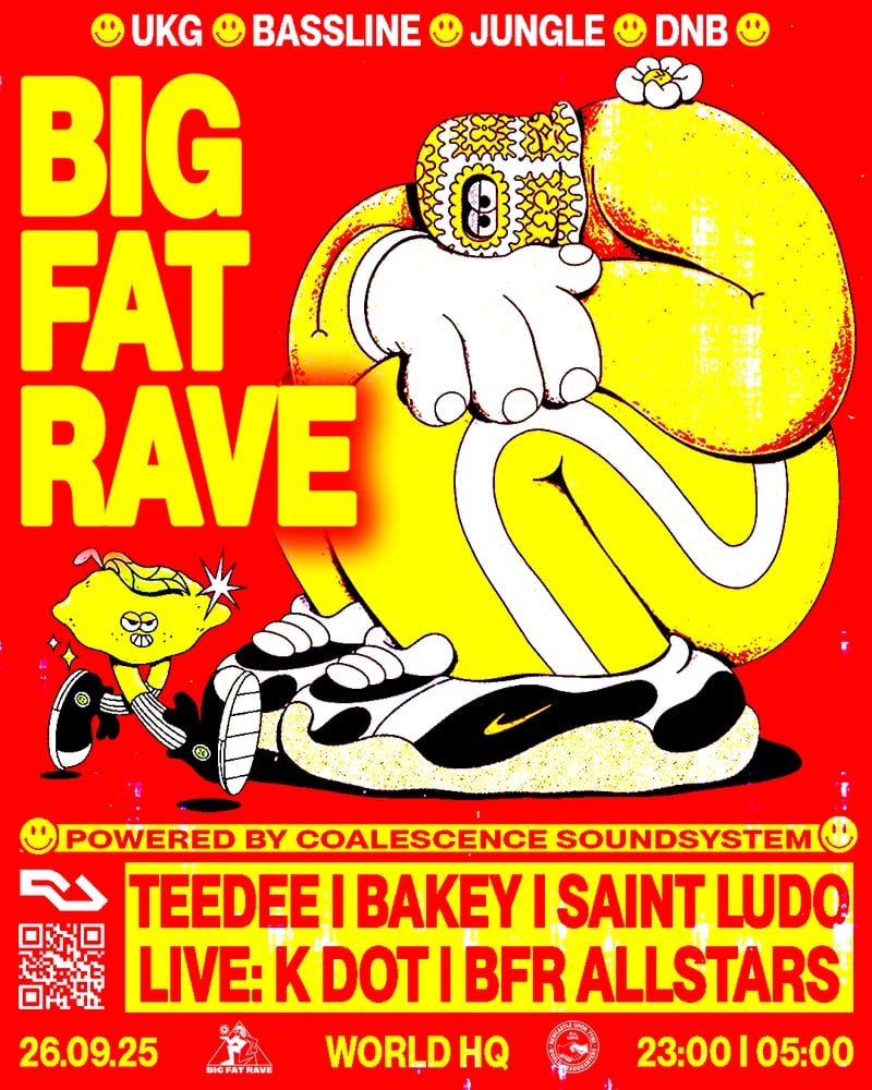 Poster for TeeDee, Bakey & K Dot at World Headquarters