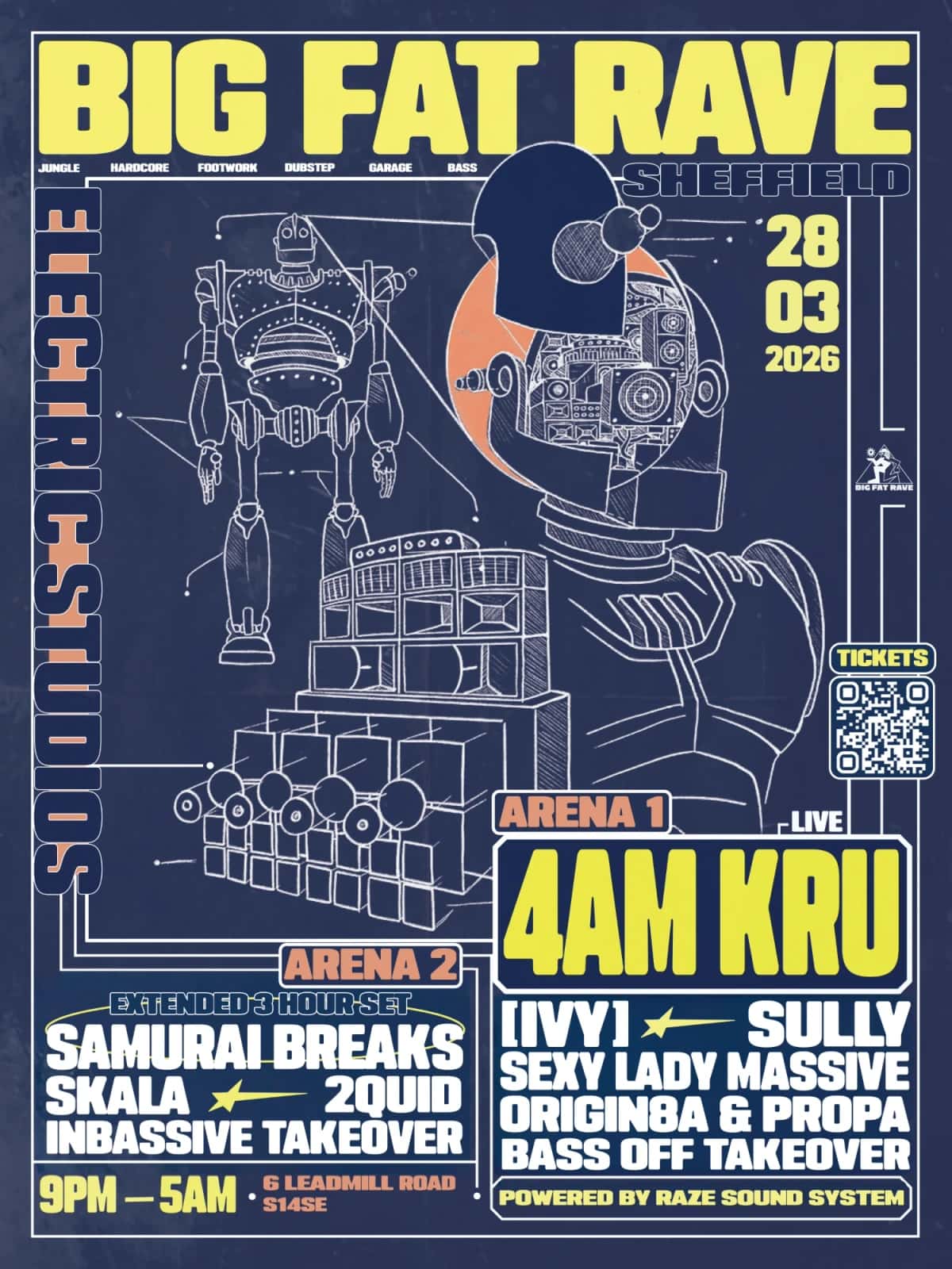 Poster for 4AM Kru & Many More at Electric Studios