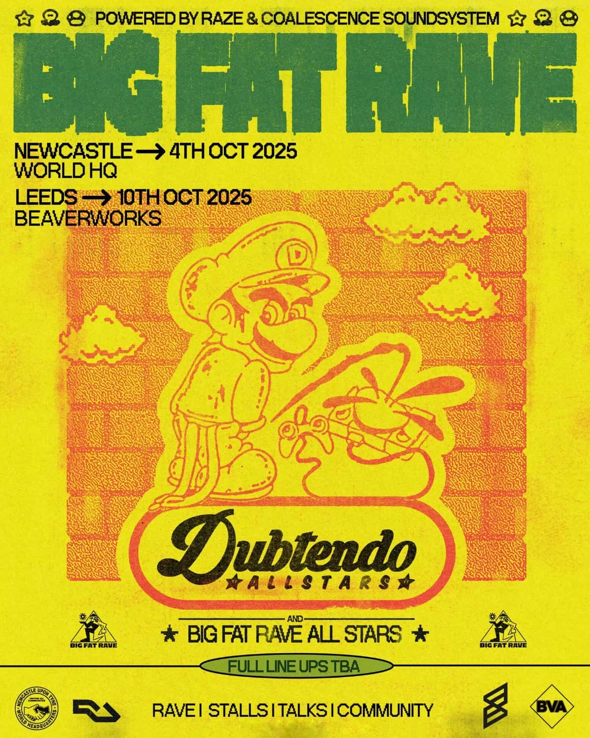 Poster for Dubtendo Allstars at Beaver Works